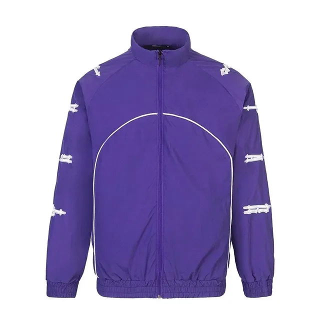 BAPE Shark Jacket Purple with White Logo Tape