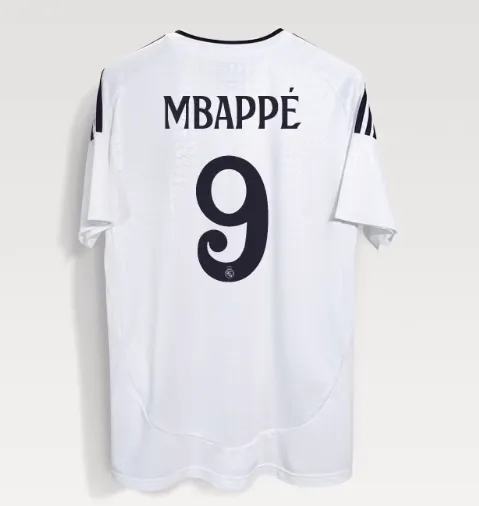 Adidas × Real Madrid Home Jersey Mbappé #9