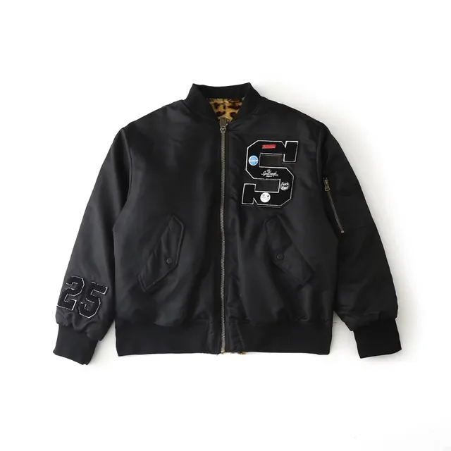 Supreme × Fragment Design Bomber Jacket S Logo Patch