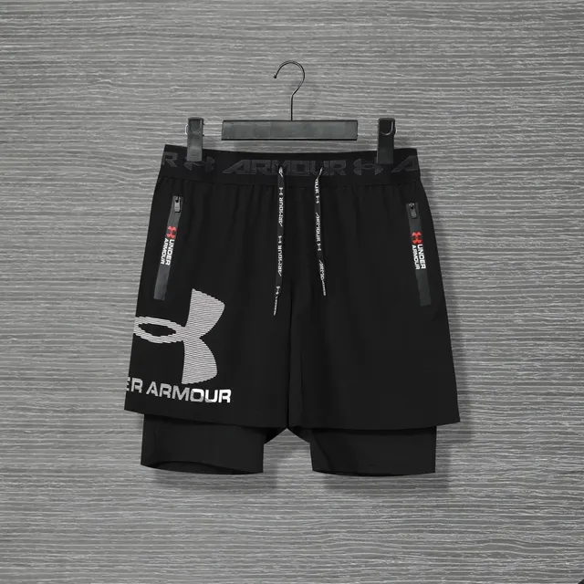Under Armour 2-in-1 Training Shorts Black with Logo