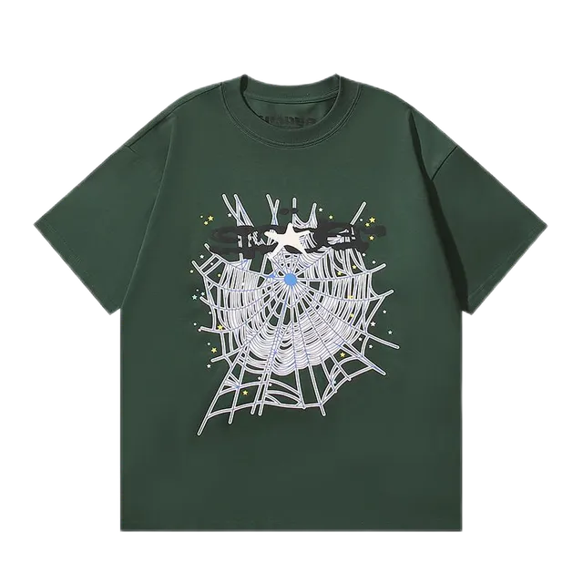 Sp5der Graphic Tee Spiderweb Print