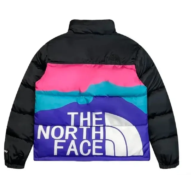 The North Face Nuptse Jacket Colorblock Logo