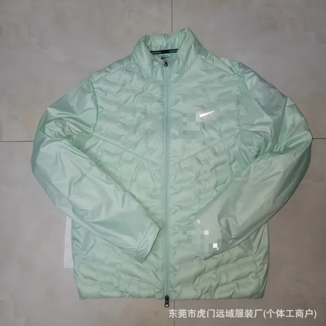Naijia standing collar hooded down jacket light green