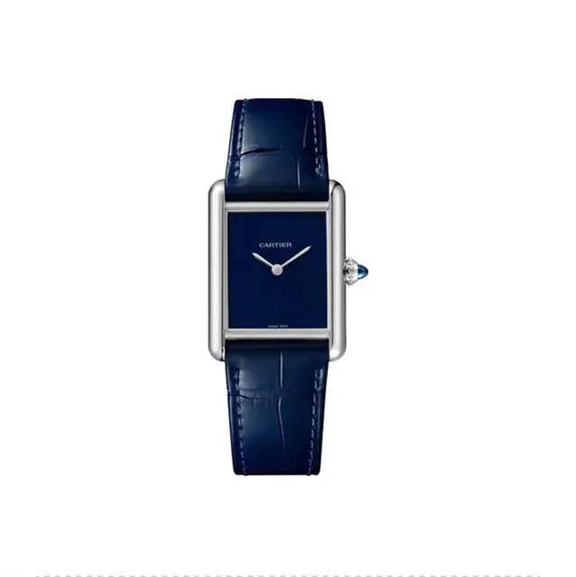Cartier Tank Must Blue Dial with Sapphire Crown