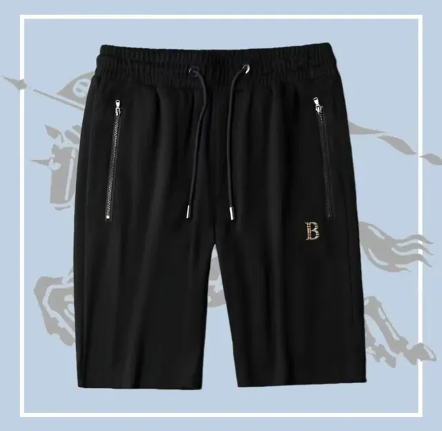 Balenciaga Logo Shorts Embroidered B