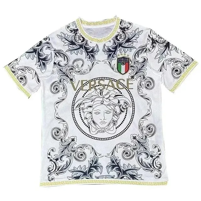 Versace Italy National Team Jersey Medusa Baroque Print