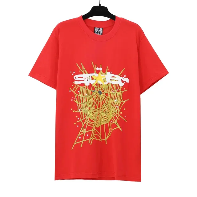Sp5der Graphic Tee Spiderweb Star Print