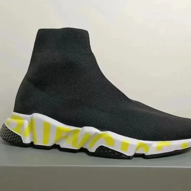 Balenciaga Speed Trainer Black Yellow