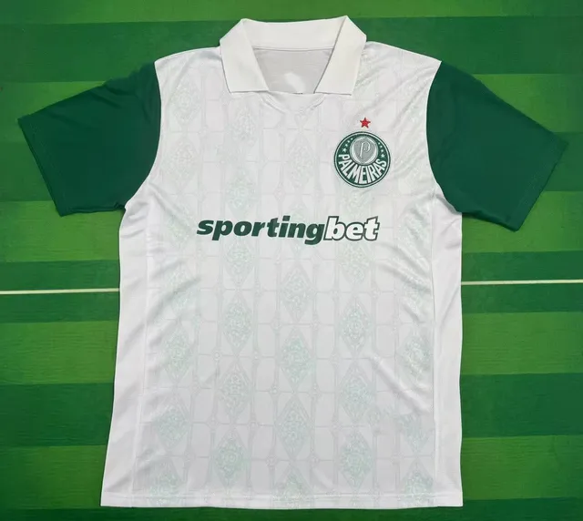 Palmeiras Home Jersey Sportingbet Sponsor White/Green
