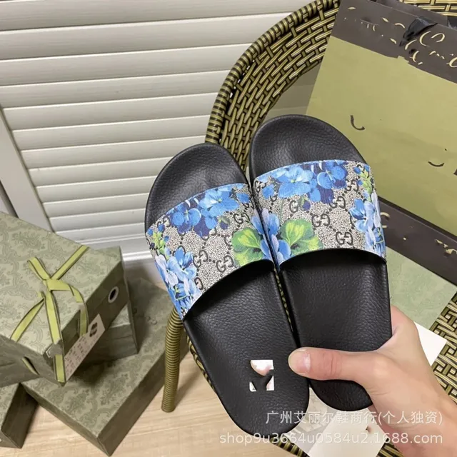 Gucci Slide Sandal Floral GG Web