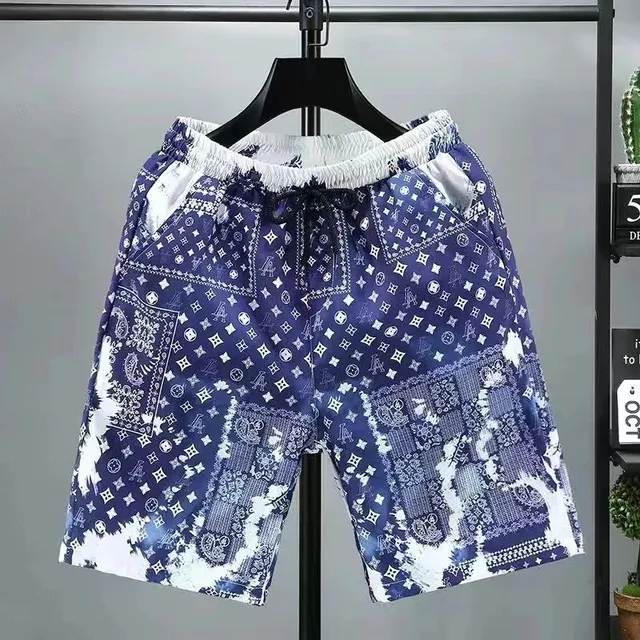 Louis Vuitton Bandana Print Shorts Patchwork Bandana