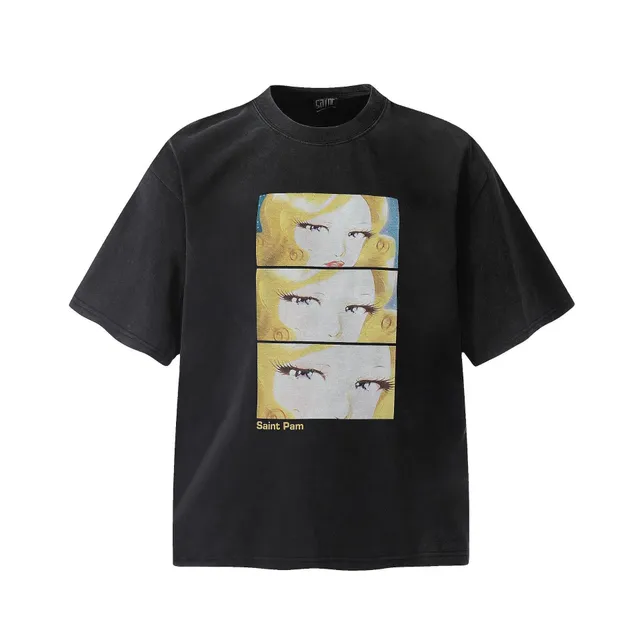 Graphic Tee Blonde Eyes Print