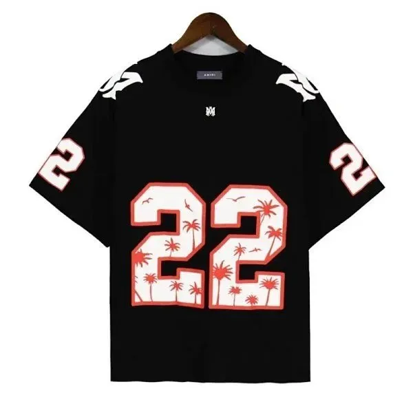 Amiri Football Jersey Tee Palm Tree 22