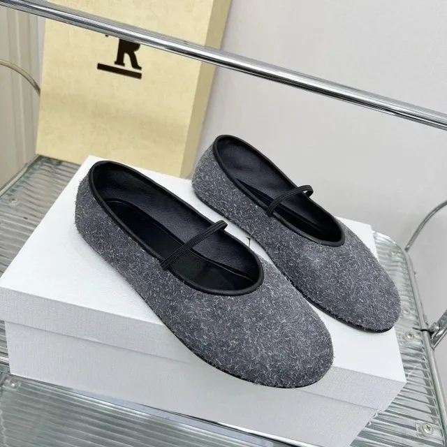 Maison Margiela Tabi Ballet Flat Wool Blend