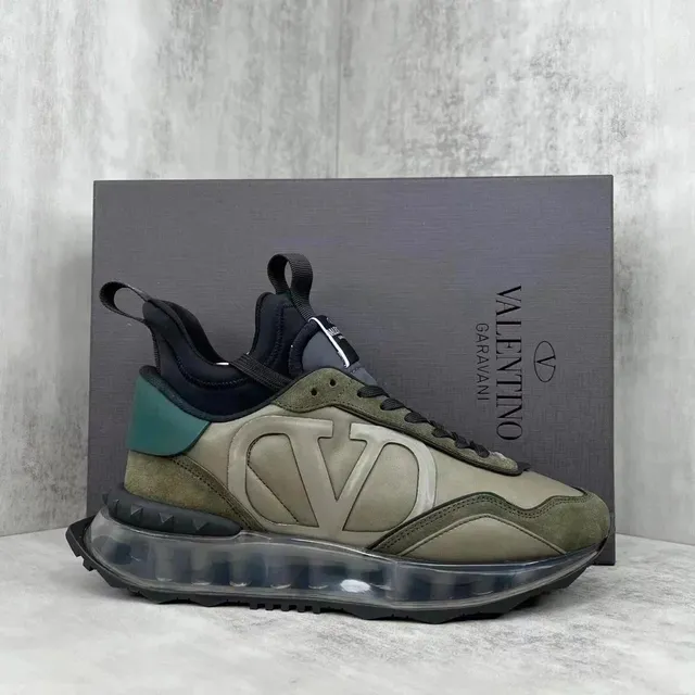Valentino Speed Trainer Olive Green
