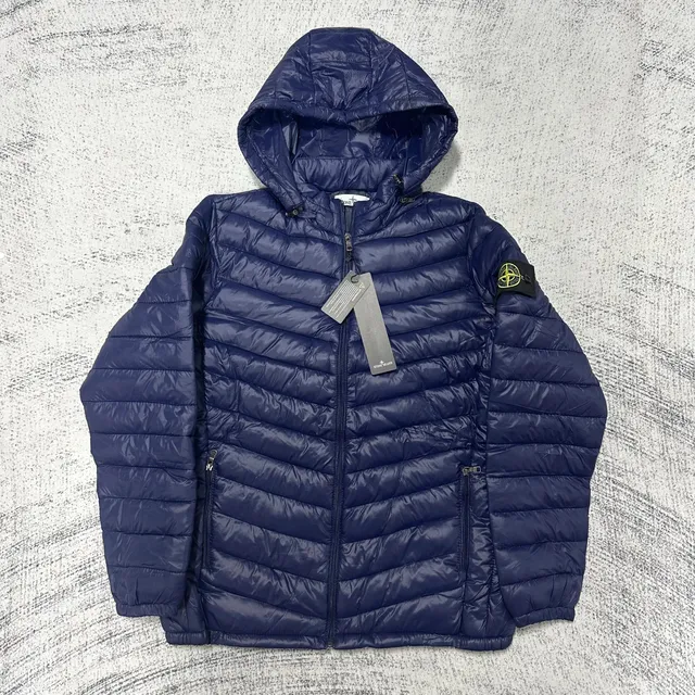 Stone Island Hooded Lightweight Jacket Quilted