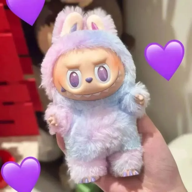 Labubu Plush Figure Pastel Gradient Furry