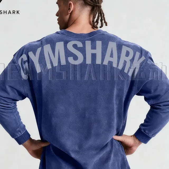 Oversized Long Sleeve Top Gymshark Logo Back