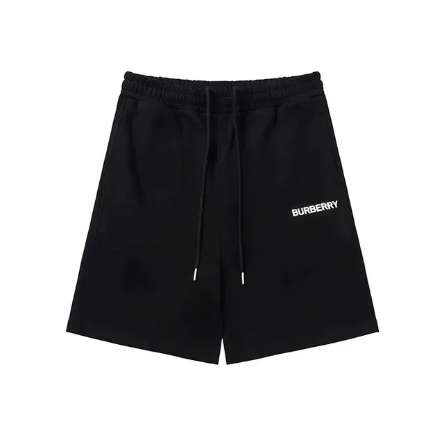 Burberry Logo-Print Shorts White Logo