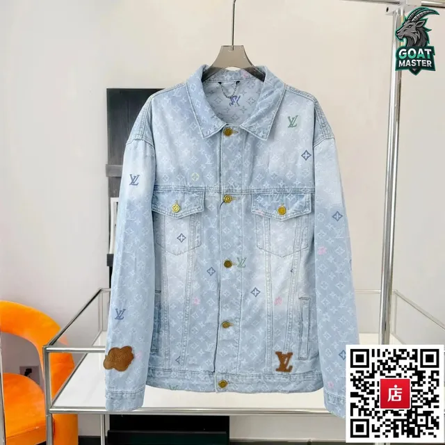 Louis Vuitton Denim Jacket Monogram Print