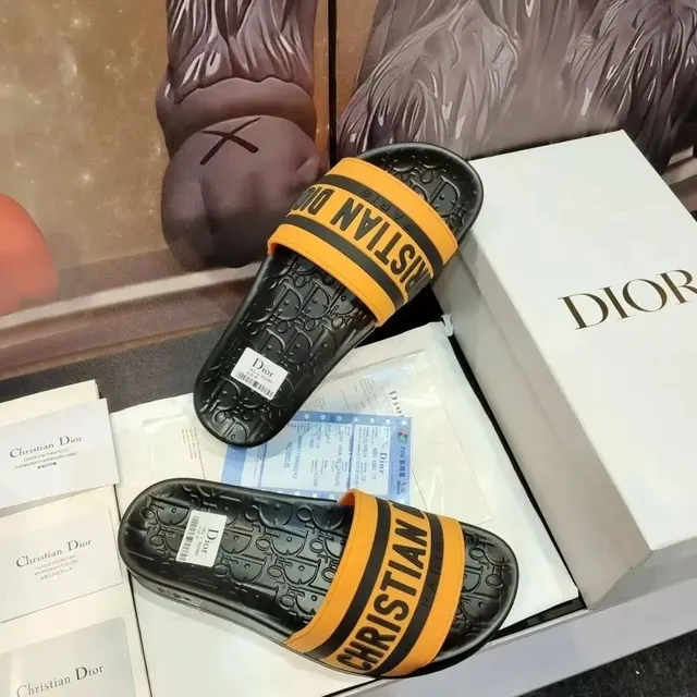 Dior Slide Oblique Logo