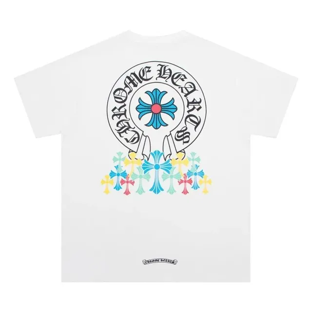 Chrome Hearts Graphic Tee Cross Logo Print