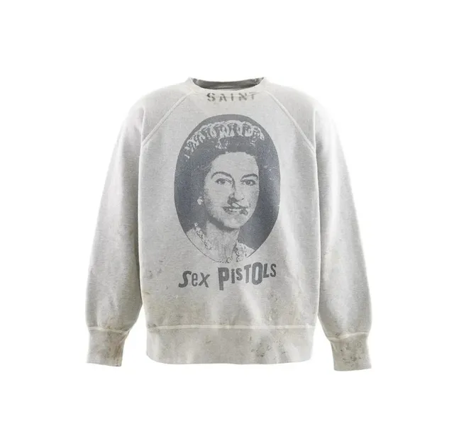 Vivienne Westwood Crewneck Sweatshirt Queen Elizabeth Sex Pistols Print