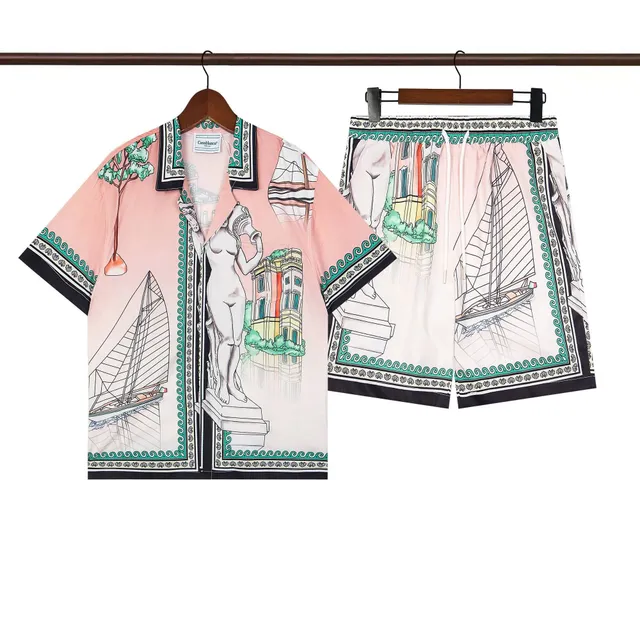 Casablanca Silk Shirt and Shorts Set
