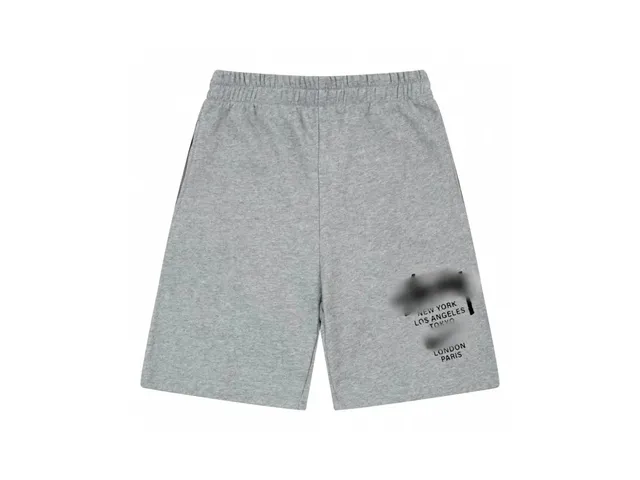 Printed Shorts City Text Print