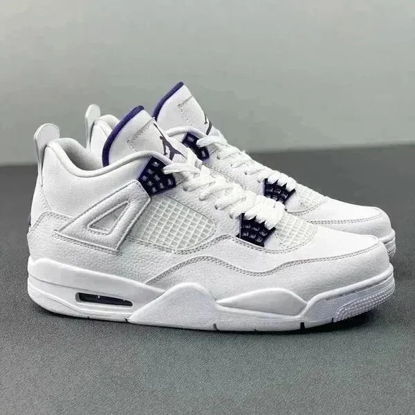 Air Jordan 4 White Purple