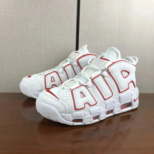 Nike Air More Uptempo White Red