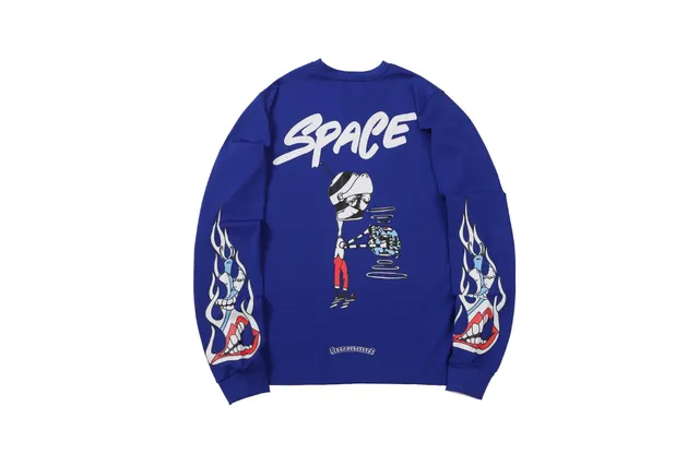 Chrome Hearts Long Sleeve Tee Space Graphic