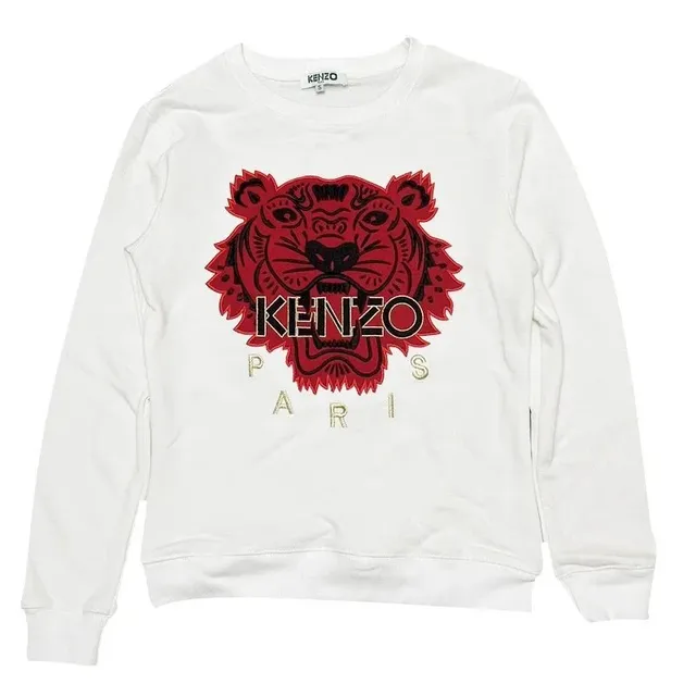 Kenzo Tiger Sweatshirt Red Tiger Embroidery