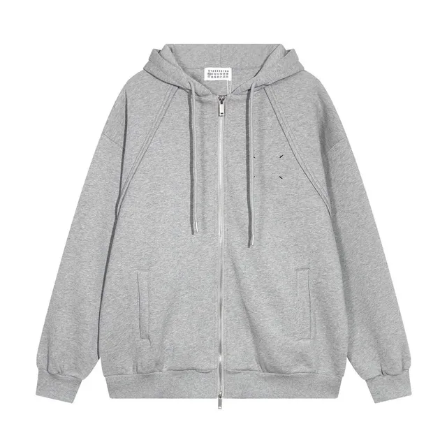 Maison Margiela Zip-Up Hoodie Classic Grey