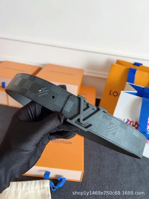 Louis Vuitton LV Belt Damier Graphite