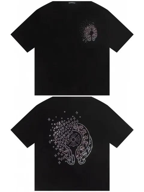 Chrome Hearts T-Shirt Crystal Cross Logo