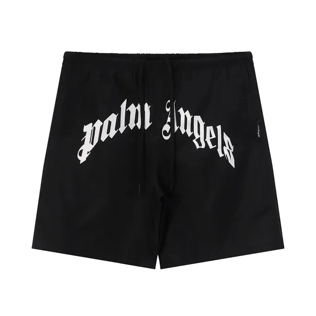 Palm Angels Logo Shorts Gothic Logo