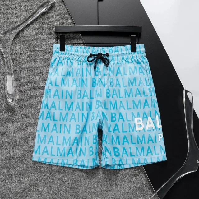 Balmain Logo-Print Swim Shorts All-Over Logo