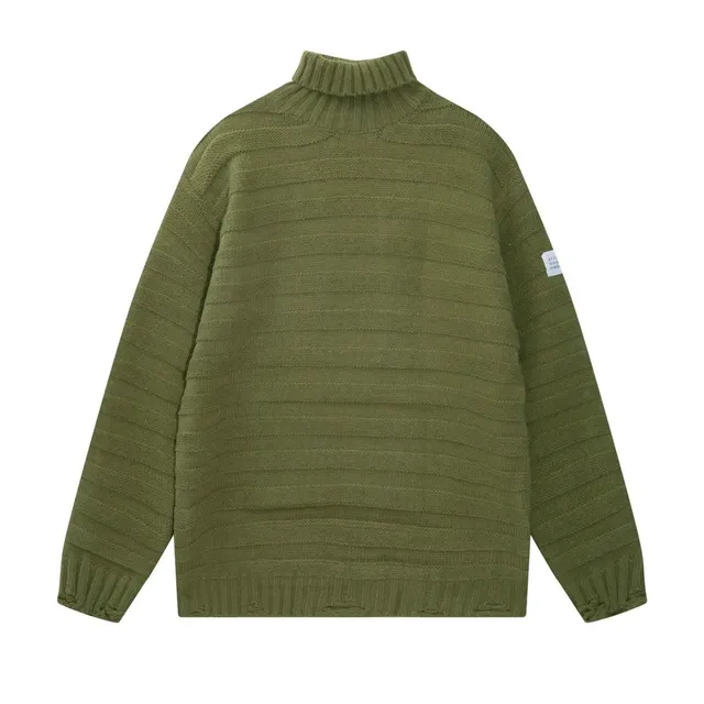 Maison Margiela Turtleneck Sweater Ribbed Knit