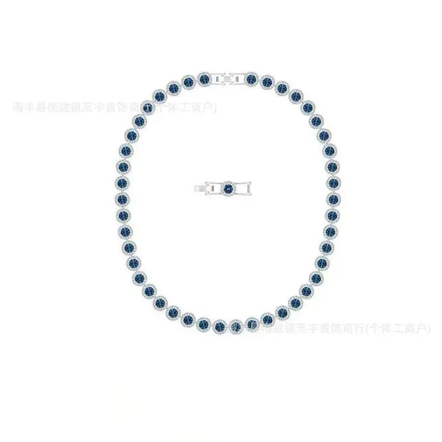 蓝水晶罗马项链