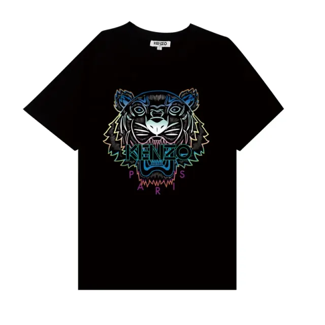 Kenzo Tiger Graphic Tee Neon Outline