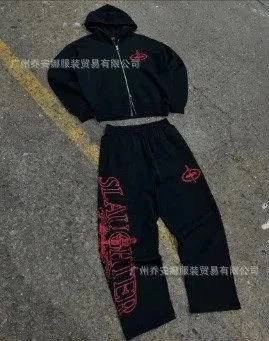 Corteiz × Slaughter Gang Track Suit Slayer Graphic