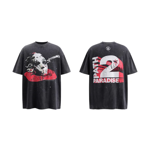 Hellstar Path 2 Paradise Tee Distressed Graphic Print