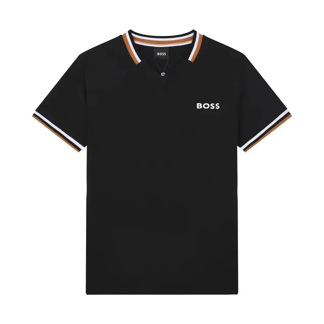 Hugo Boss V-Neck Polo Contrast Trim