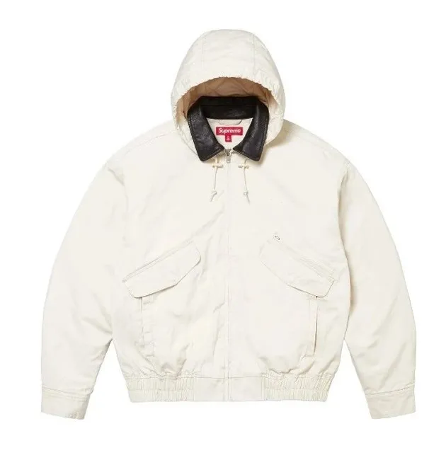 Supreme Hooded Coach Jacket Off-White