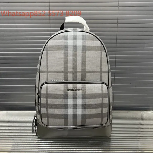 Burberry Check Print Backpack Classic Check