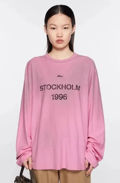 Acne Studios Long-Sleeve Tee Stockholm 1996 Print