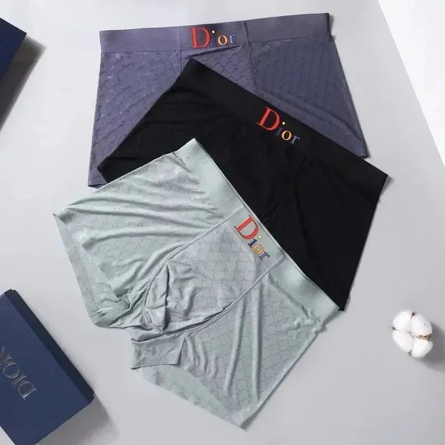 Dior Boxer Briefs Oblique Logo Print