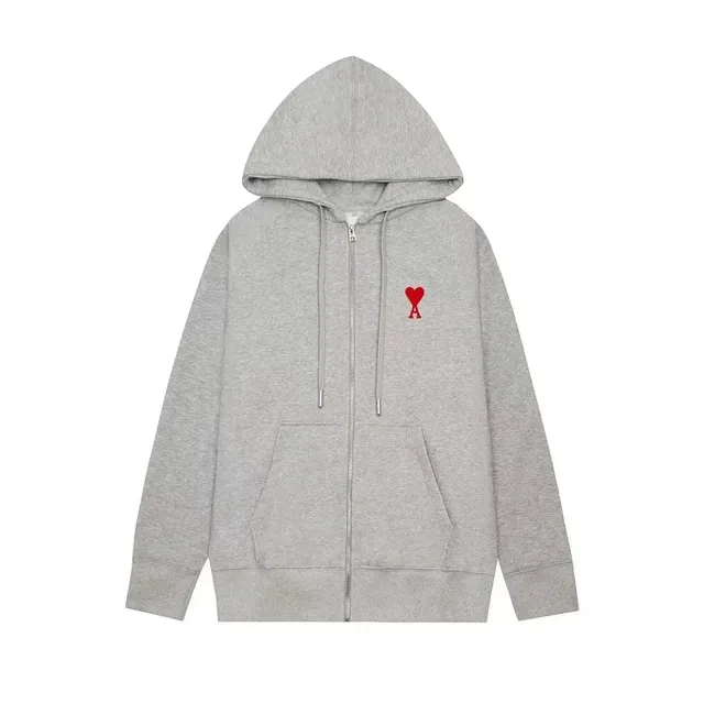 Amiri Zip-Up Hoodie Heart Logo