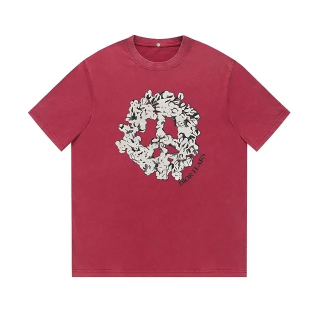Dior T-Shirt Peace Sign Print